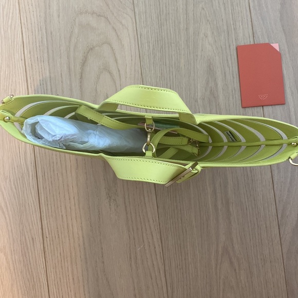 NWT Cult Gaia mini Laszlo leather crossbody tote - Picture 4 of 7